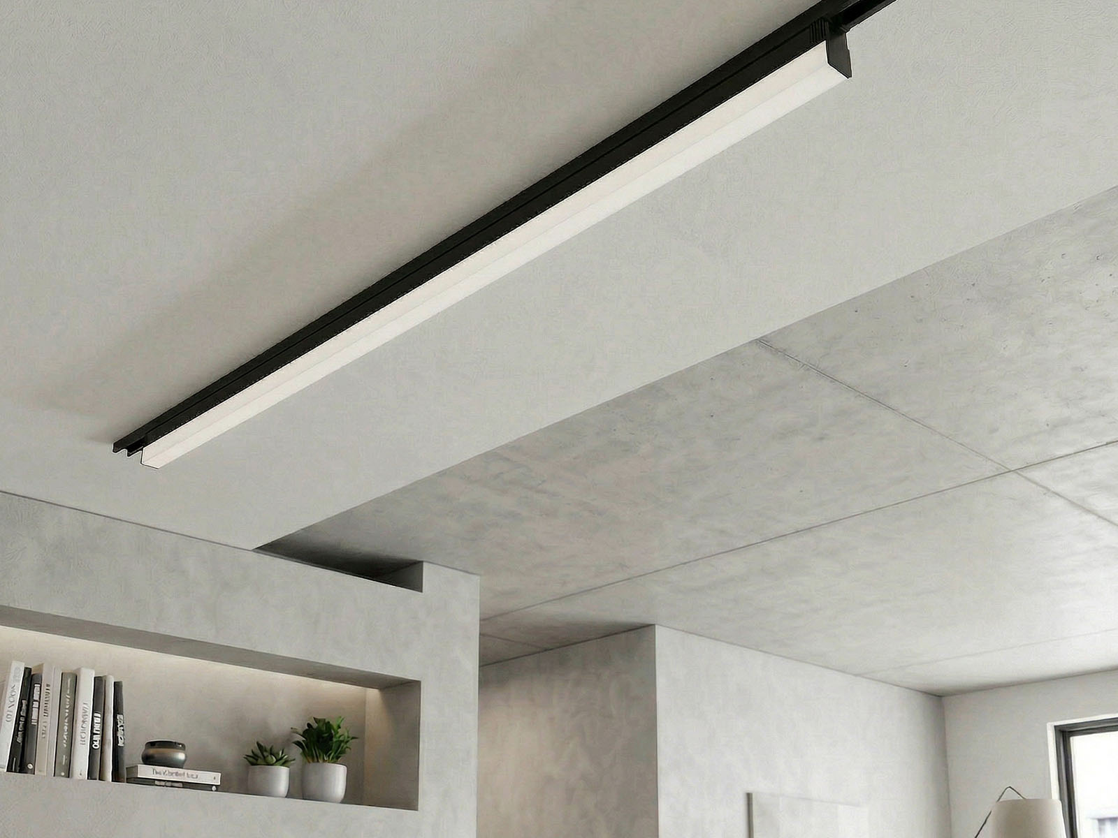 Lampa szynowa LED Emma 120cm 50W 4000K czarna 1F